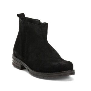 LAIF Black Made In Portugal Suede Ankle Booties